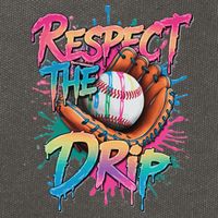 Baseball Drip Ice Cream Drip Respect The Drip Cotton Canvas Backpack