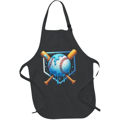 Baseball Dripping Ice Cream Drip Baseball Apron