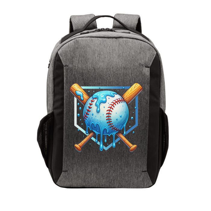 Baseball Dripping Ice Cream Drip Baseball Vector Backpack