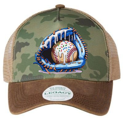 Baseball Drip Ice Cream Sprinkles Baseball Glove Legacy Tie Dye Trucker Hat