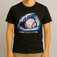 Baseball Drip Ice Cream Sprinkles Baseball Glove T-Shirt