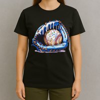 Baseball Drip Ice Cream Sprinkles Baseball Glove T-Shirt