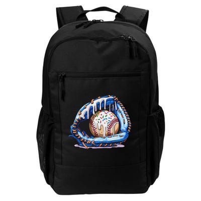 Baseball Drip Ice Cream Sprinkles Baseball Glove Backpack