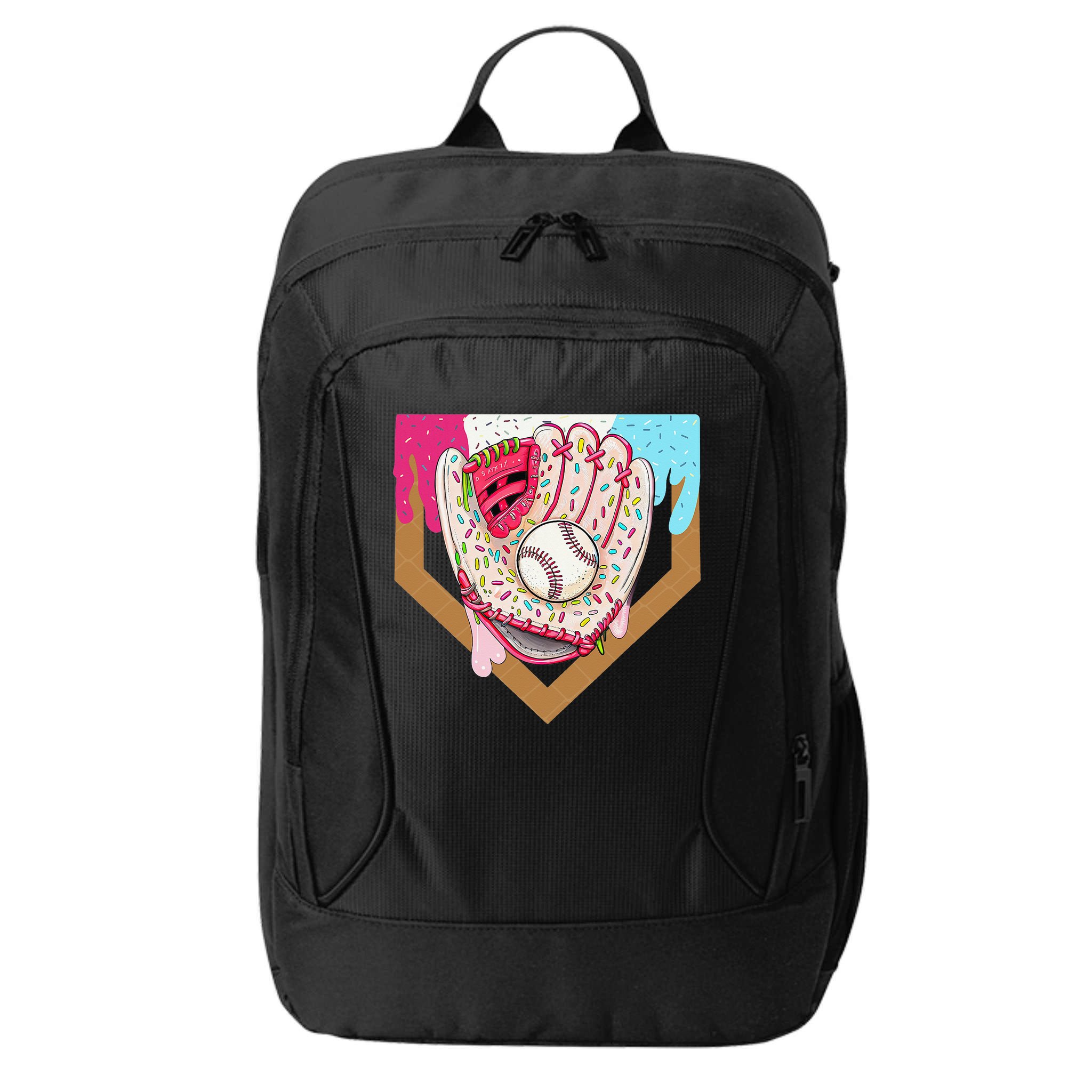 Baseball Drip Ice Cream Cone Drip Baseball City Backpack