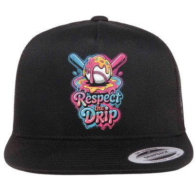 Baseball Drip Ice Cream Style For And Women Flatbill Hat