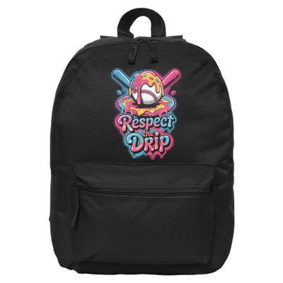 Baseball Drip Ice Cream Style For And Women 16 in Basic Backpack