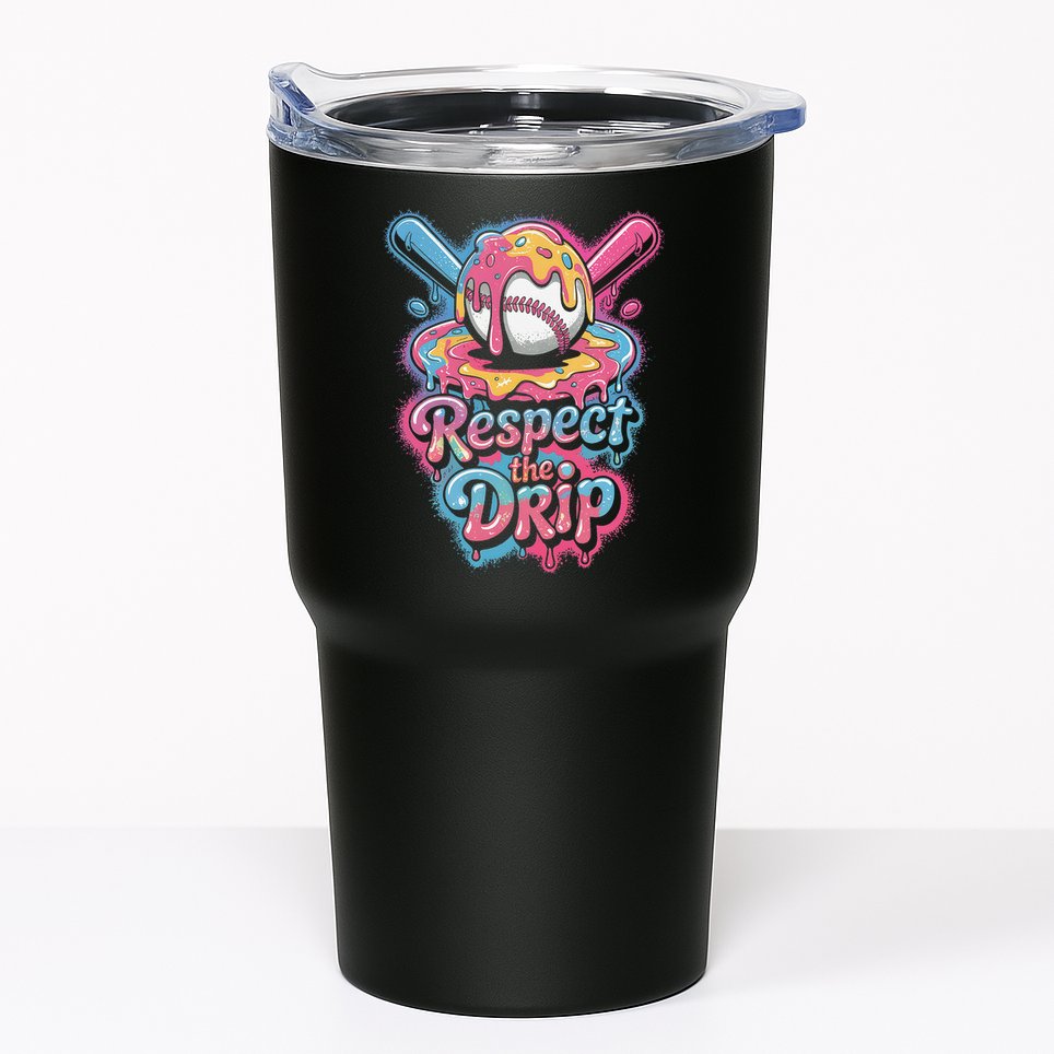 Baseball Drip Ice Cream Style For And Women Tumbler