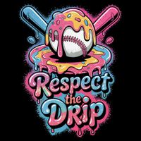 Baseball Drip Ice Cream Style For And Women Zip Tote Bag
