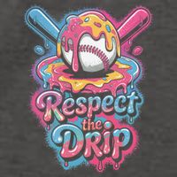 Baseball Drip Ice Cream Style For And Women Vector Backpack