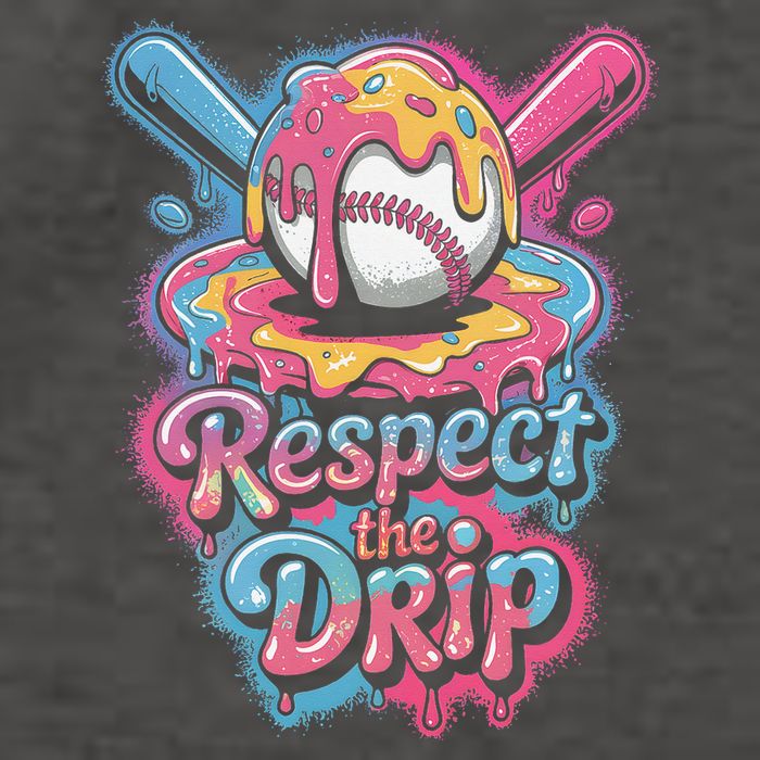 Baseball Drip Ice Cream Style For And Women Vector Backpack