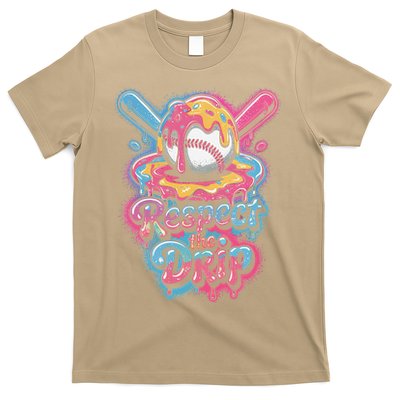 Baseball Drip Ice Cream Style For And Women T-Shirt