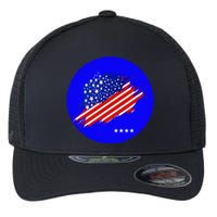 Blue Dot In A Red State Nebraska Vote Kamala Harris Walz Flexfit Unipanel Trucker Cap