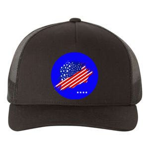 Blue Dot In A Red State Nebraska Vote Kamala Harris Walz Yupoong Adult 5-Panel Trucker Hat