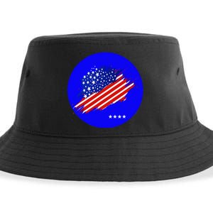 Blue Dot In A Red State Nebraska Vote Kamala Harris Walz Sustainable Bucket Hat