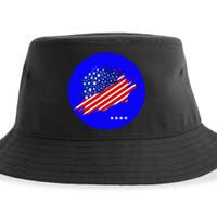 Blue Dot In A Red State Nebraska Vote Kamala Harris Walz Sustainable Bucket Hat