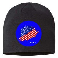 Blue Dot In A Red State Nebraska Vote Kamala Harris Walz Sustainable Beanie