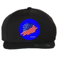 Blue Dot In A Red State Nebraska Vote Kamala Harris Walz Wool Snapback Cap