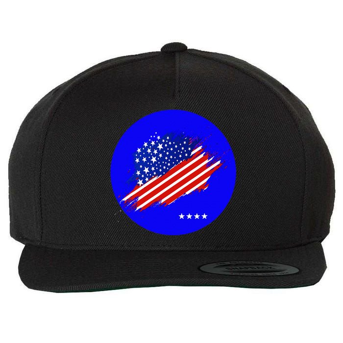 Blue Dot In A Red State Nebraska Vote Kamala Harris Walz Wool Snapback Cap