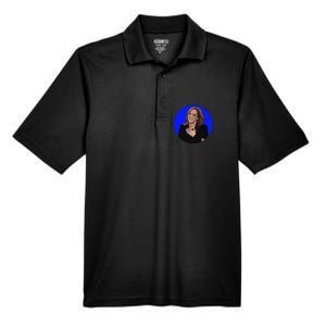 Blue Dot In A Red State Nebraska Vote Kamala Harris Walz Men's Origin Performance Pique Polo