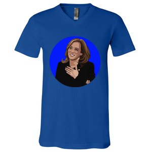 Blue Dot In A Red State Nebraska Vote Kamala Harris Walz V-Neck T-Shirt