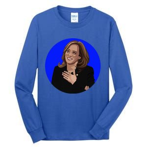 Blue Dot In A Red State Nebraska Vote Kamala Harris Walz Tall Long Sleeve T-Shirt