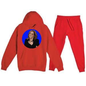 Blue Dot In A Red State Nebraska Vote Kamala Harris Walz Premium Hooded Sweatsuit Set