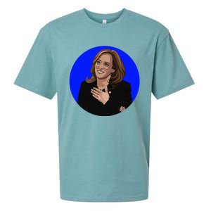 Blue Dot In A Red State Nebraska Vote Kamala Harris Walz Sueded Cloud Jersey T-Shirt