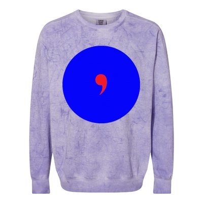 Blue Dot In A Red State Nebraska Vote Kamala Harris Walz Colorblast Crewneck Sweatshirt