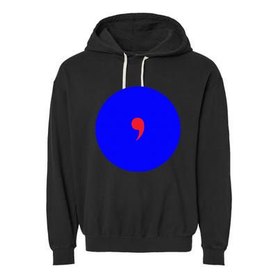 Blue Dot In A Red State Nebraska Vote Kamala Harris Walz Garment-Dyed Fleece Hoodie