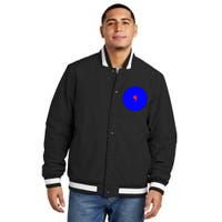 Blue Dot In A Red State Nebraska Vote Kamala Harris Walz Insulated Varsity Jacket