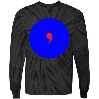 Blue Dot In A Red State Nebraska Vote Kamala Harris Walz Tie-Dye Long Sleeve Shirt