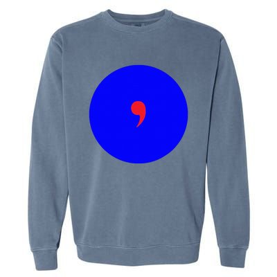 Blue Dot In A Red State Nebraska Vote Kamala Harris Walz Garment-Dyed Sweatshirt