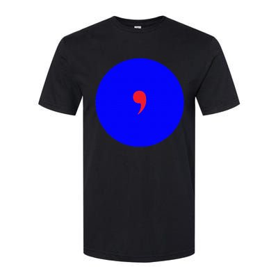 Blue Dot In A Red State Nebraska Vote Kamala Harris Walz Softstyle CVC T-Shirt