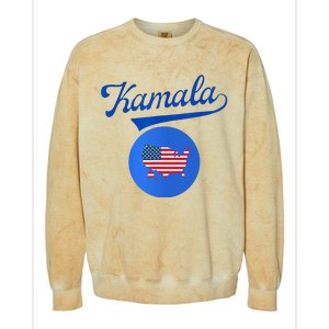 Blue Dot In A Red State Nebraska Vote Kamala Harris Walz2024 Colorblast Crewneck Sweatshirt