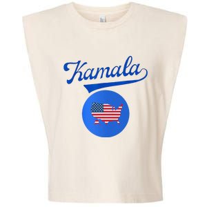 Blue Dot In A Red State Nebraska Vote Kamala Harris Walz2024 Garment-Dyed Women's Muscle Tee