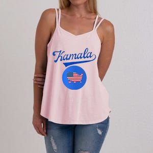 Blue Dot In A Red State Nebraska Vote Kamala Harris Walz2024 Women's Strappy Tank