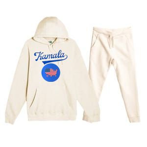 Blue Dot In A Red State Nebraska Vote Kamala Harris Walz2024 Premium Hooded Sweatsuit Set