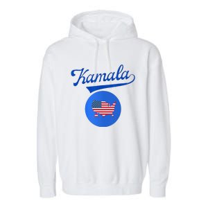 Blue Dot In A Red State Nebraska Vote Kamala Harris Walz2024 Garment-Dyed Fleece Hoodie