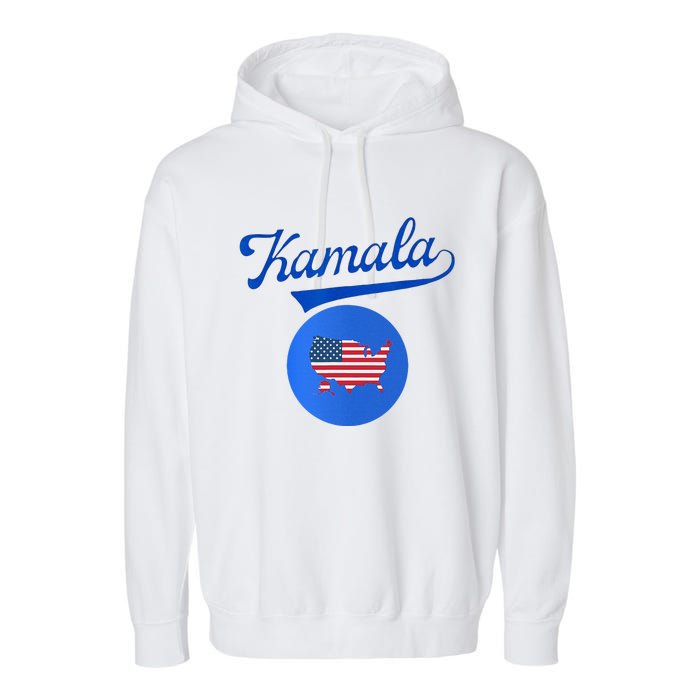 Blue Dot In A Red State Nebraska Vote Kamala Harris Walz2024 Garment-Dyed Fleece Hoodie