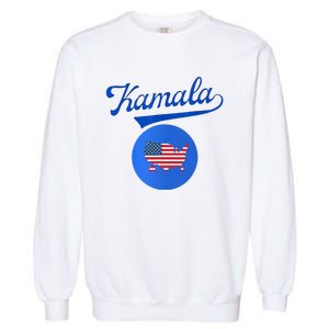 Blue Dot In A Red State Nebraska Vote Kamala Harris Walz2024 Garment-Dyed Sweatshirt