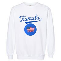 Blue Dot In A Red State Nebraska Vote Kamala Harris Walz2024 Garment-Dyed Sweatshirt