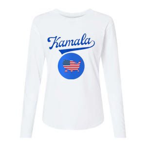 Blue Dot In A Red State Nebraska Vote Kamala Harris Walz2024 Womens Cotton Relaxed Long Sleeve T-Shirt