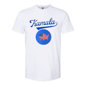 Blue Dot In A Red State Nebraska Vote Kamala Harris Walz2024 Softstyle CVC T-Shirt