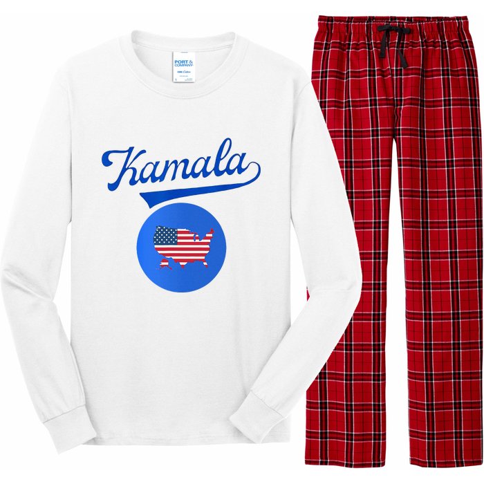 Blue Dot In A Red State Nebraska Vote Kamala Harris Walz2024 Long Sleeve Pajama Set