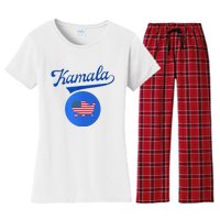 Blue Dot In A Red State Nebraska Vote Kamala Harris Walz2024 Women's Flannel Pajama Set