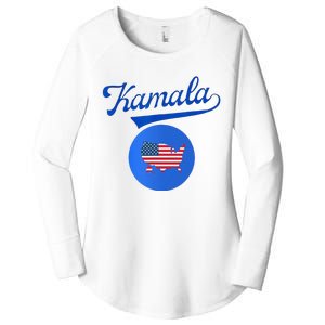 Blue Dot In A Red State Nebraska Vote Kamala Harris Walz2024 Women's Perfect Tri Tunic Long Sleeve Shirt