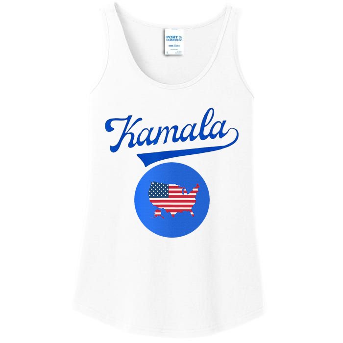 Blue Dot In A Red State Nebraska Vote Kamala Harris Walz2024 Ladies Essential Tank