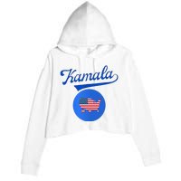 Blue Dot In A Red State Nebraska Vote Kamala Harris Walz2024 Crop Fleece Hoodie