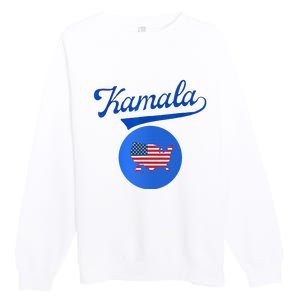 Blue Dot In A Red State Nebraska Vote Kamala Harris Walz2024 Premium Crewneck Sweatshirt