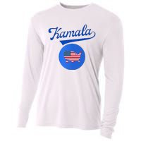 Blue Dot In A Red State Nebraska Vote Kamala Harris Walz2024 Cooling Performance Long Sleeve Crew